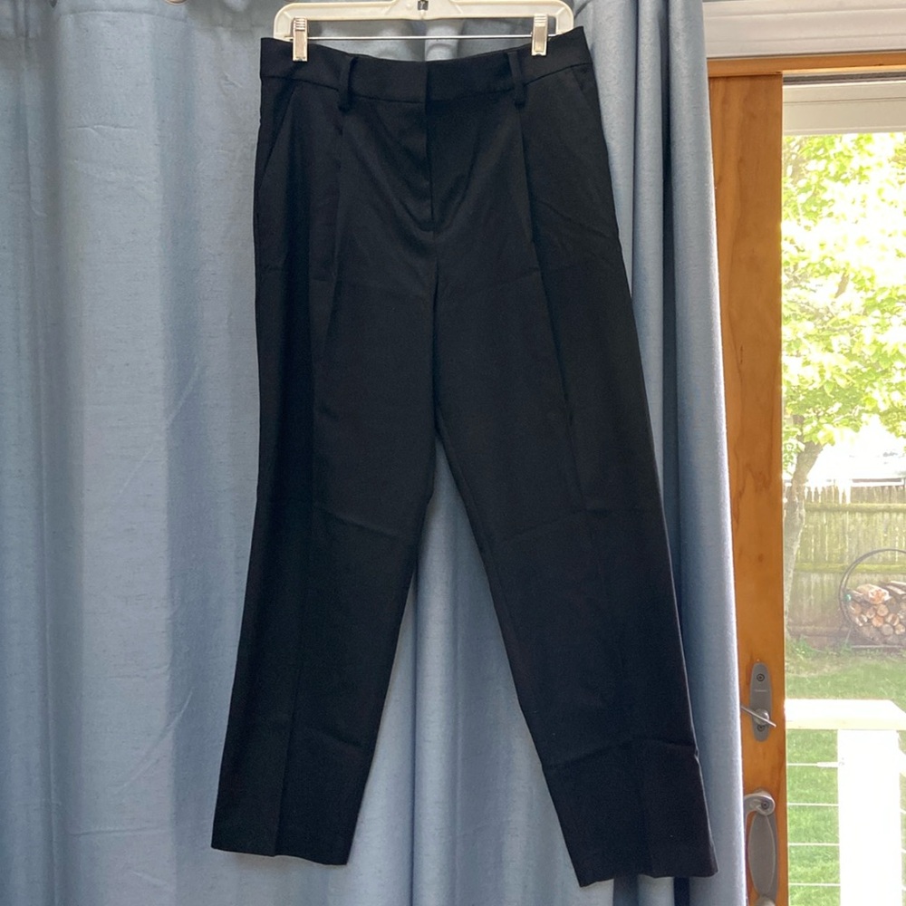 Loft Brand New Black pull on pants with pleats
